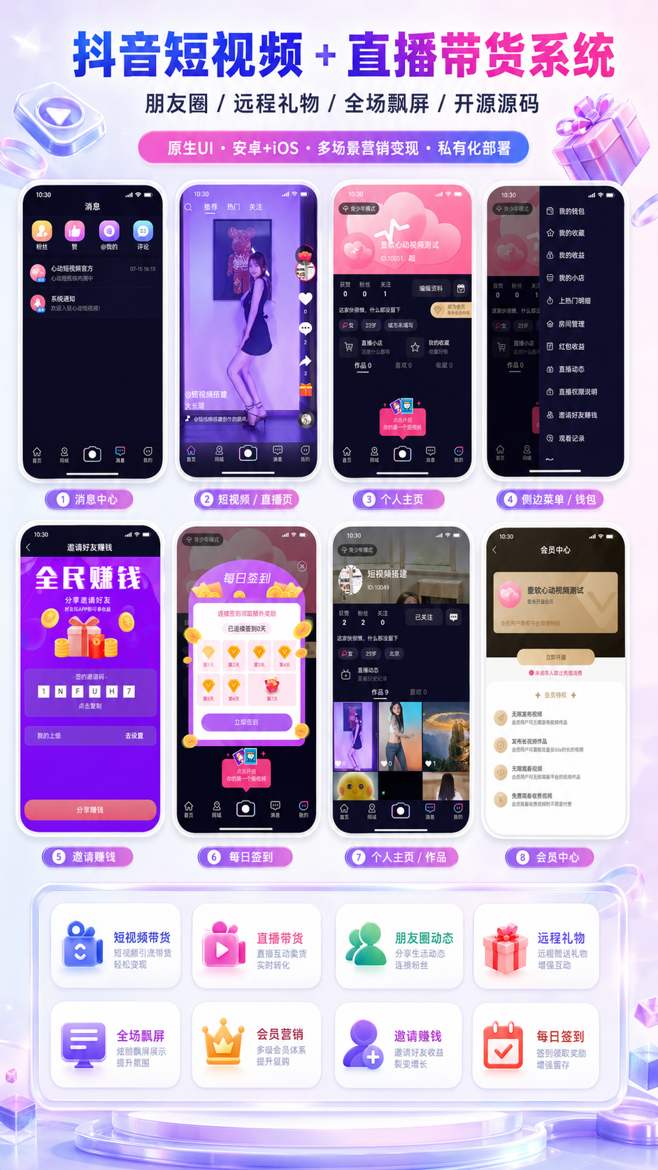 图片[2]-壹软短视频源码短视频商城app源码直播短视频平台，仿抖音主播带货商城源码-济南壹软网络科技