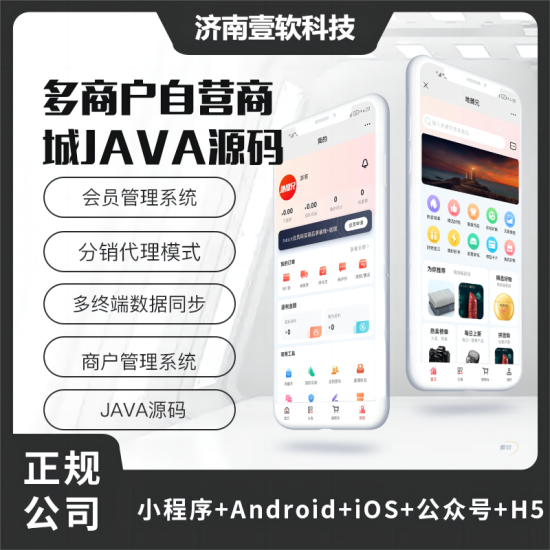 壹软多商户运营版JAVA商城小程序源码-地摊兄源码多商户源码社交电商源码-济南壹软网络科技