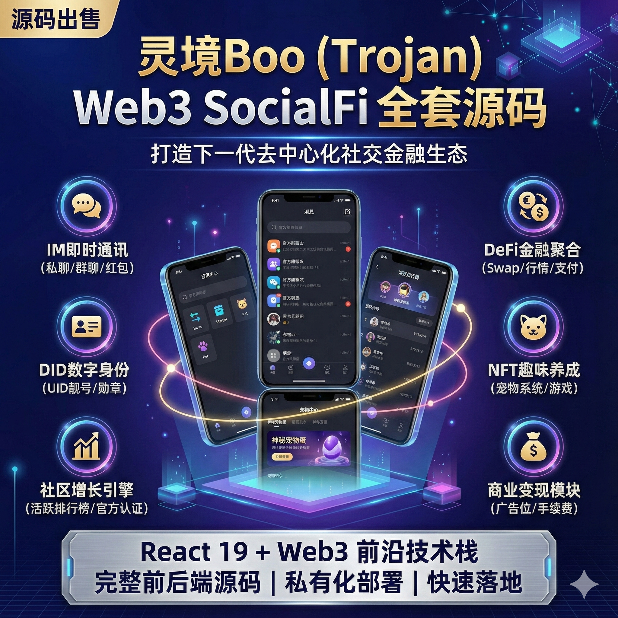 图片[1]-2025新版web3通讯+平台聚合区块社交系统多链社交系统单链社交系统Web3社交系统区块社交系统-济南壹软网络科技